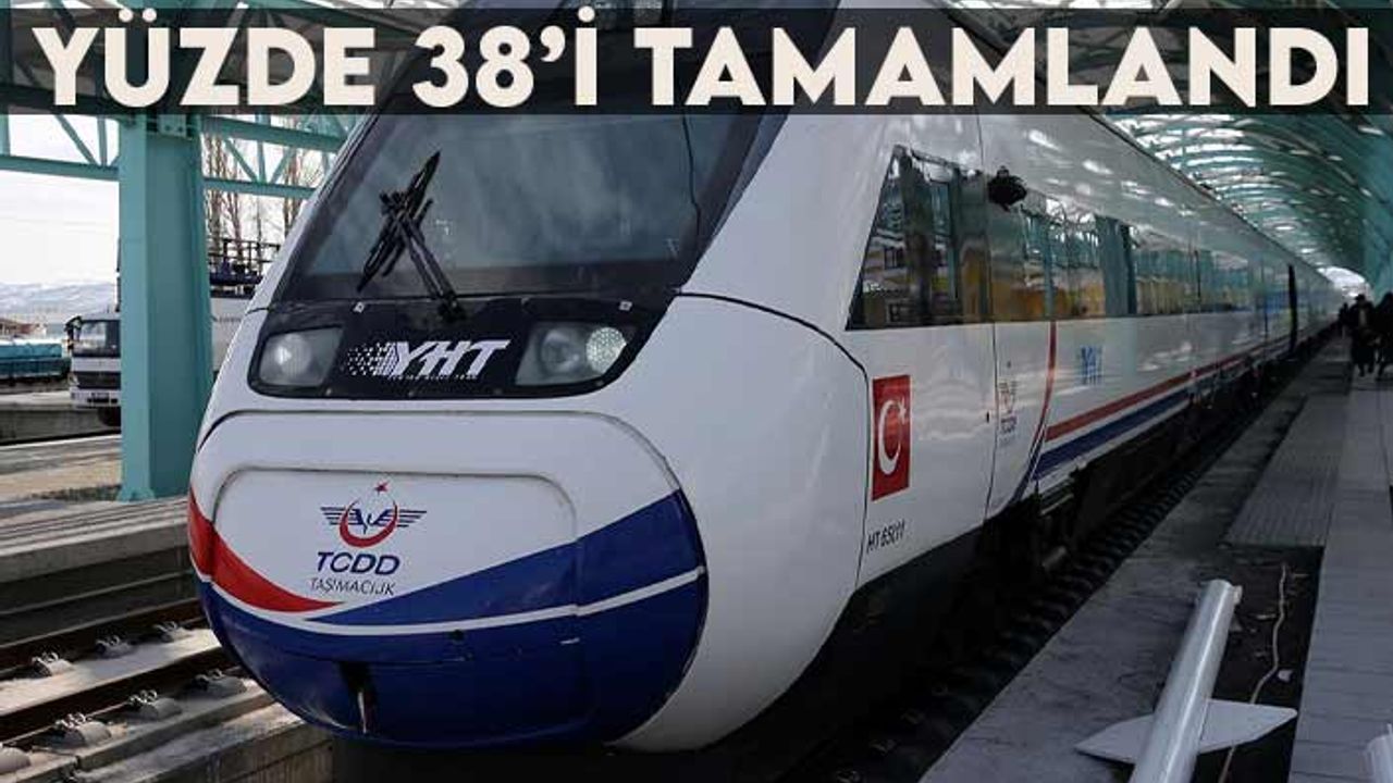 Çerkezköy-Kapıkule hızlı tren hattının yüzde 38’i tamamlandı