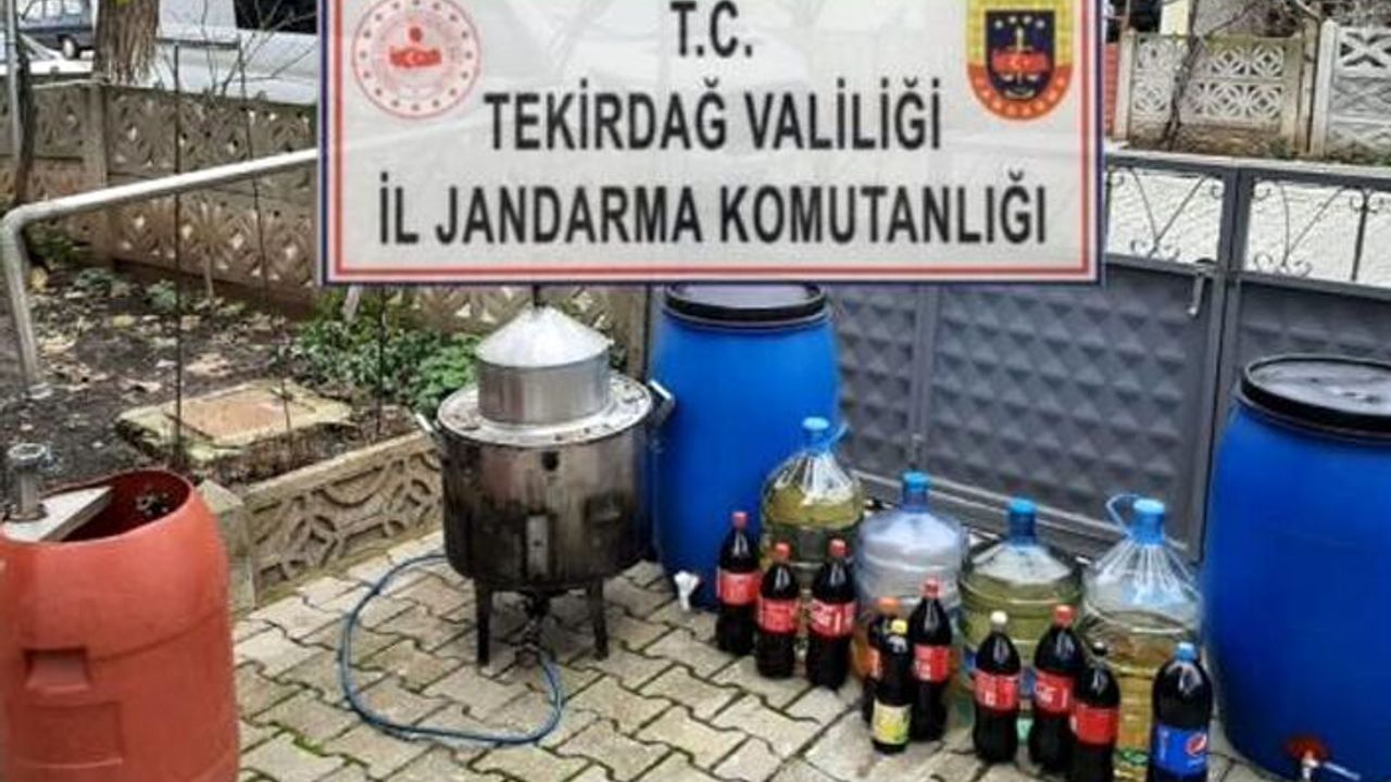300 litre kaçak içki piyasaya sürülmeden ele geçirildi