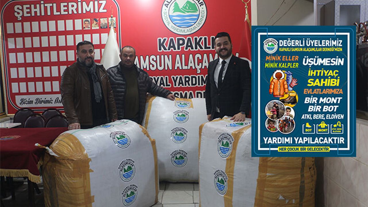 Alaçamlılar Derneği “Minik Eller Minik Kalpler Üşümesin” dedi