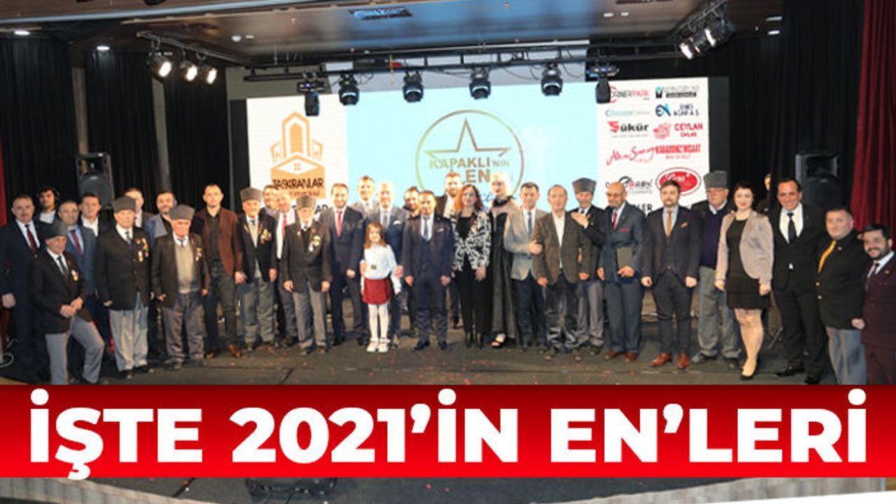 Kapaklı’nın En’leri ödüllerini muhteşem gecede aldı