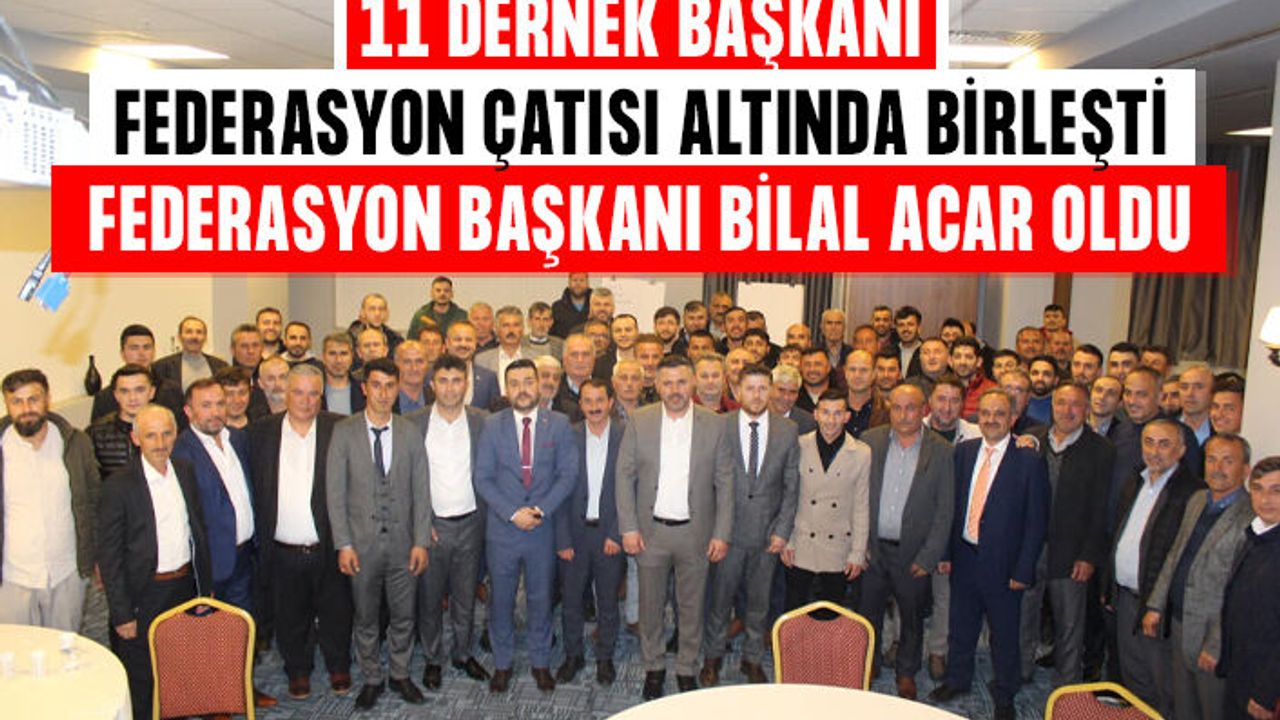 Tekirdağ’daki Samsunlu dernekler federasyon çatısı altında birleşti