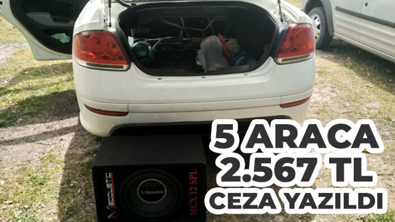 Jandarma abartı egzozlu ve ses sistemli araçlara ceza yağdırdı