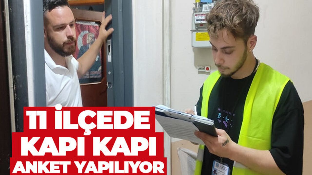 Tekirdağ Büyükşehir Belediyesi 11 ilçede anket çalışmalarına başladı