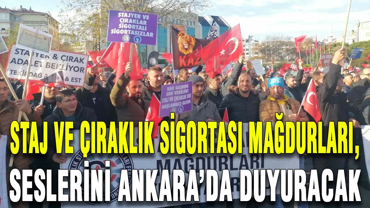 Staj ve Çıraklık Sigortası Mağdurları, seslerini Ankara’da duyuracak