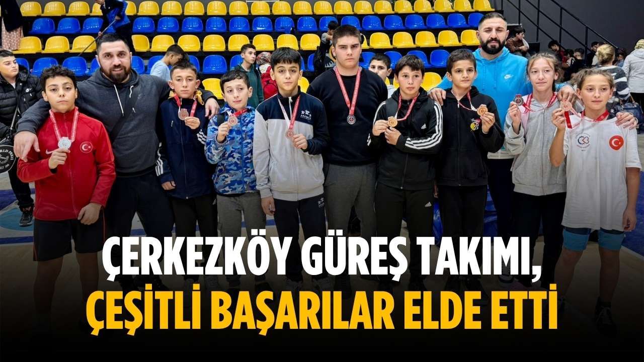 Çerkezköy Güreş Takımı, çeşitli başarılar elde etti