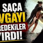 Saç saça kavgayı çevredekiler ayırdı