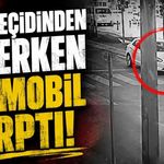 Yaya geçidinden geçerken otomobil çarptı