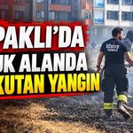 Kapaklı’da otluk alanda yangın paniği