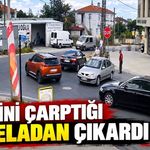 Sinirini çarptığı tabeladan çıkardı