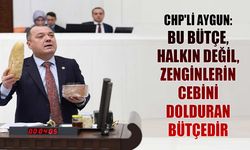 CHP'li Aygun:  Bu bütçe, halkın değil, zenginlerin cebini dolduran bütçedir