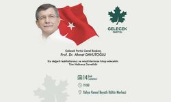 Ahmet Davutoğlu Tekirdağ'a geliyor