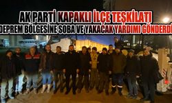 AK Parti Kapaklı İlçe Teşkilatı deprem bölgesine soba ve yakacak yardımı gönderdi