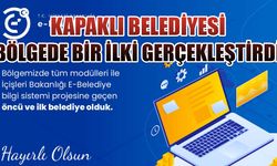 E-Belediye Bilgi Sistemi’ne geçen bölgedeki ilk belediye oldu