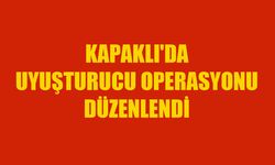Kapaklı'da uyuşturucu operasyonu düzenlendi