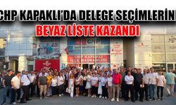 CHP Kapaklı'da delege seçimlerini beyaz liste kazandı