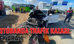 Otobanda trafik kazası: 6 yaralı