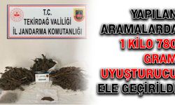 Yapılan aramalarda 1 kilo 780 gram uyuşturucu ele geçirildi