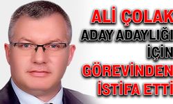 Ali Çolak aday adaylığı için görevinden istifa etti