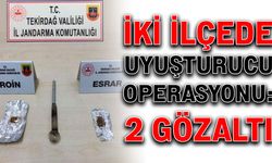 İki İlçede uyuşturucu operasyonu: 2 gözaltı