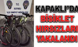 Kapaklı’da bisiklet hırsızları yakalandı
