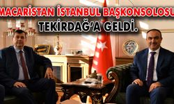 Macaristan İstanbul Başkonsolosu Tekirdağ’a geldi