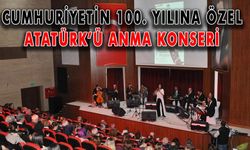Cumhuriyetin 100. yılına özel Atatürk’ü anma konseri