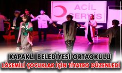 Kapaklı Belediyesi Ortaokulu lösemili çocuklar için tiyatro düzenledi