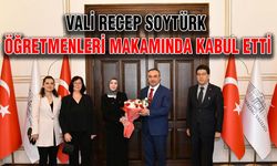 Vali Recep Soytürk öğretmenleri makamında kabul etti