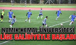 Namık Kemal Üniversitesi lige galibiyetle başladı
