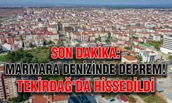 Son Dakika: Marmara denizinde deprem! Tekirdağ'da hissedildi
