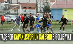 Taçspor Kapaklıspor'un kalesini 8 golle yıktı