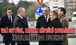 Vali Soytürk, Kapaklı Köprülü Kavşağında incelemelerde bulundu