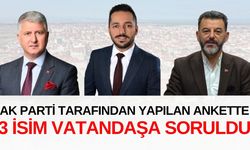 AK Parti tarafından yapılan ankette 3 isim vatandaşa soruldu