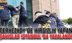 Çerkezköy’de hırsızlık yapan şahıslar İstanbul’da yakalandı