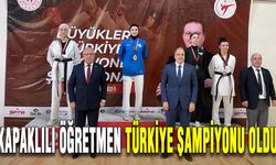 Kapaklılı öğretmen Türkiye şampiyonu oldu