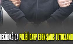 Tekirdağ'da polisi darp eden şahıs tutuklandı