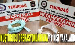 Uyuşturucu operasyonlarında 11 kişi yakalandı