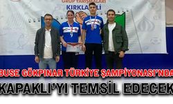 Buse Gökpınar, Türkiye Şampiyonası’nda Kapaklı’yı temsil edecek