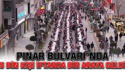 Pınar Bulvarı’nda 5 bin kişi iftarda bir araya geldi