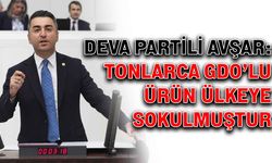 DEVA Partili Avşar: Tonlarca DGO’lu ürün ülkeye sokulmuştur