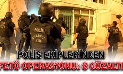 Polis ekiplerinden FETÖ operasyonu: 8 gözaltı