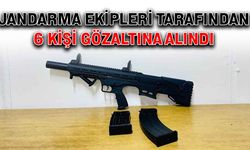 Jandarma ekipleri tarafından 6 kişi gözaltına alındı