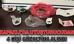 Kapaklı’da uyuşturucudan 4 kişi gözaltına alındı