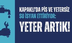 Kapaklı'da pis ve yetersiz su isyan ettiriyor: Yeter artık!