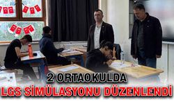 2 ortaokulda LGS simülasyonu düzenlendi