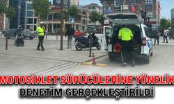 Motosiklet sürücülerine yönelik denetim gerçekleştirildi