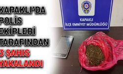 Kapaklı’da polis ekipleri tarafından 3 şahıs yakalandı