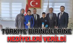 Türkiye birincilerine hediyeleri verildi