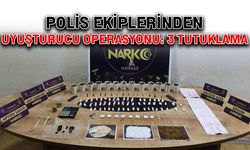 Polis ekiplerinden uyuşturucu operasyonu: 3 tutuklama