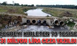 Çevreyi kirleten 79 tesise 31 milyon lira ceza yazıldı